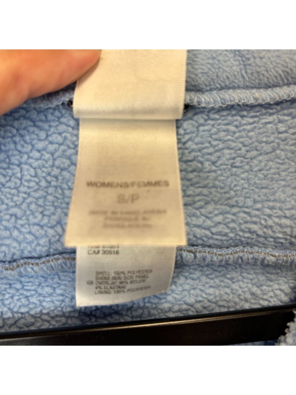 The North Face Womens Small Fleece Jacket Blue Beige Full-Zip Outdoor Layer - Picture 4 of 11